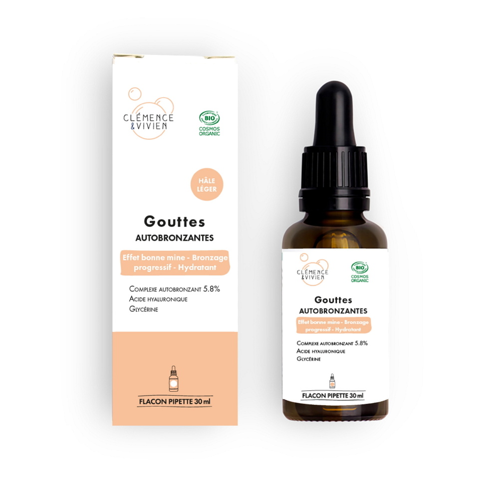 Clemence & Vivien Gouttes autobronzantes hâle léger Gouttes autobronzantes