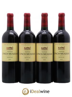 Château Lynch Moussas 5ème Grand Cru Classé  2018 - Lot de 4 Bouteilles