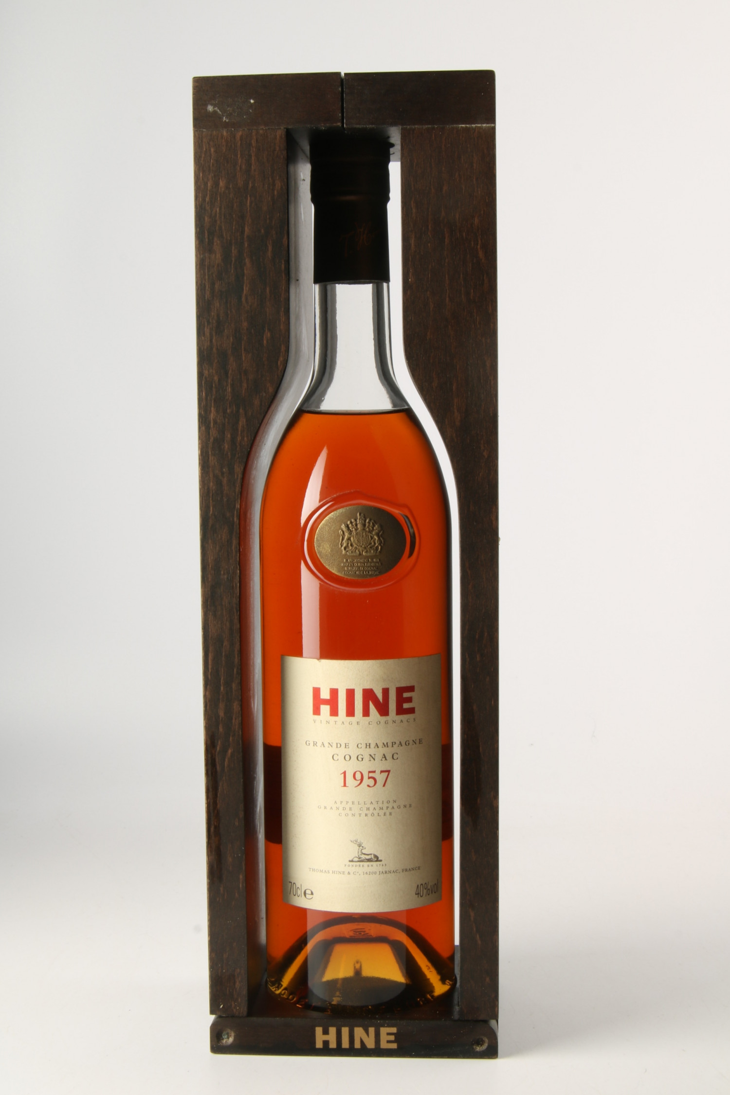 Vin 1957 HINE Grande Champagne Cognac 1957, Cognac. Vin ancien - SoDivin