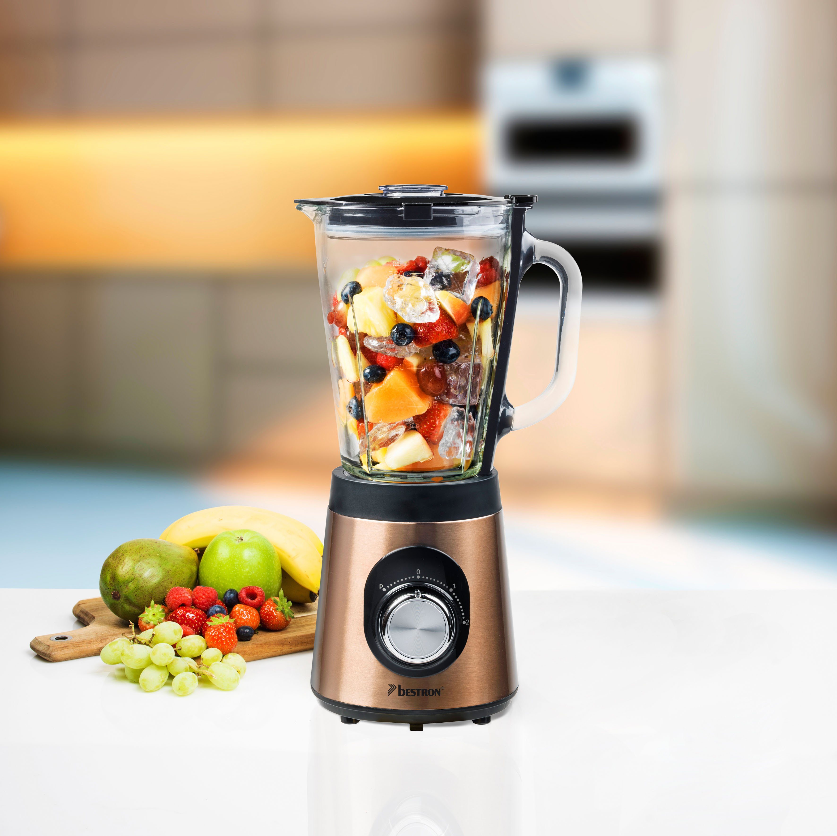 bestron Standmixer ABL500CO Copper Collection, 500 W, 1,5 Liter, Kupfer
