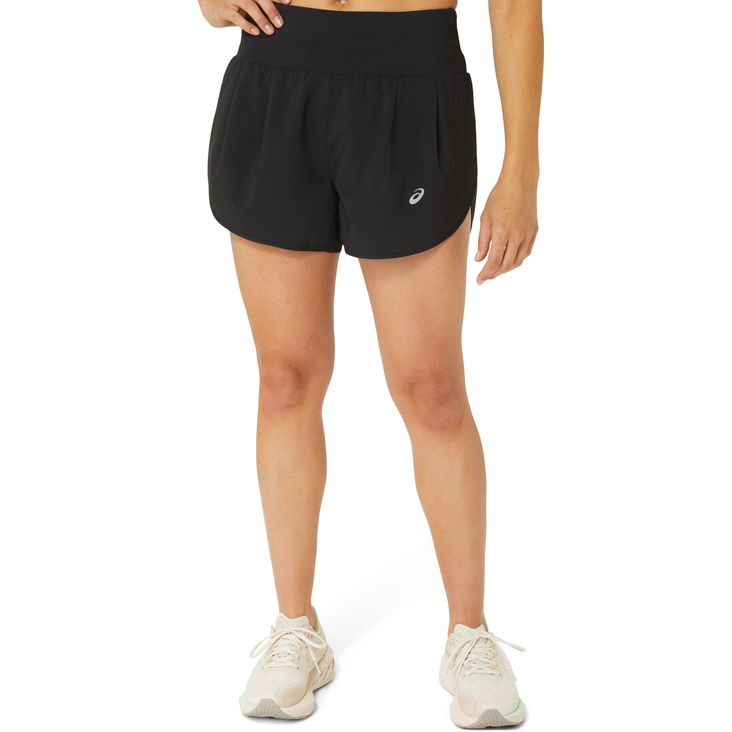 Road 3.5 Inch Laufshorts Damen - Schwarz