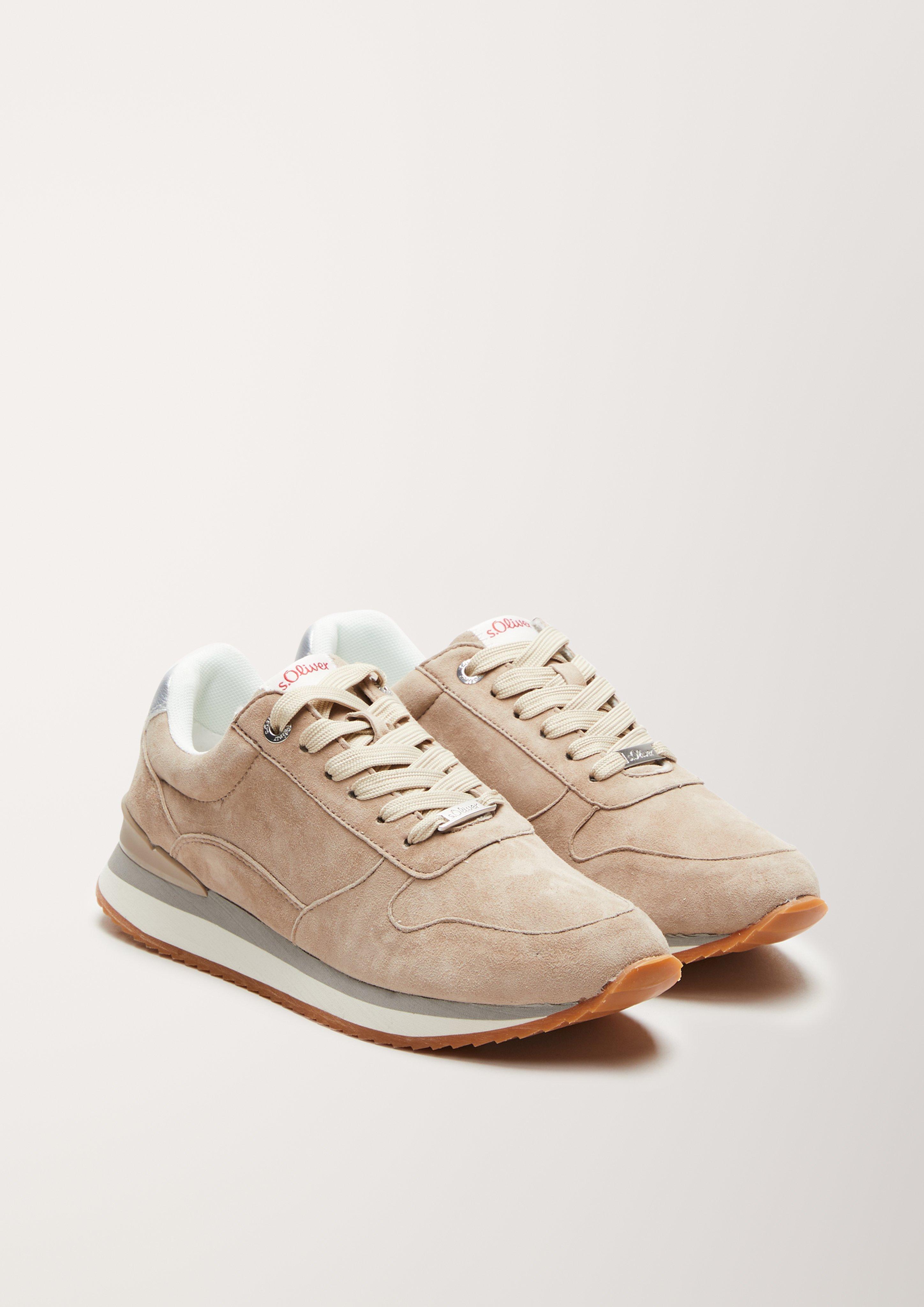 Fabric-Mix-Sneaker mit Leder  6005309-341