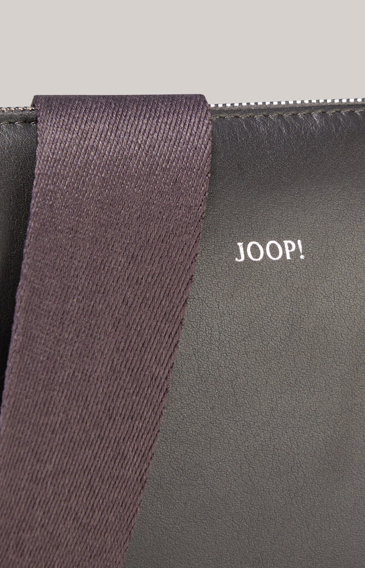 Leder-Schultertasche Sofisticato Jasmina in Grau