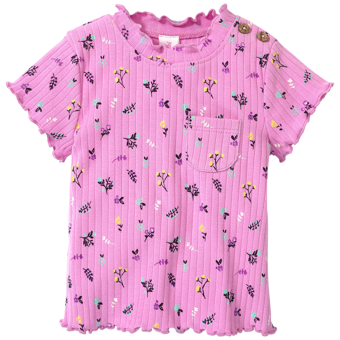 Newborn T-Shirt mit Rippstruktur