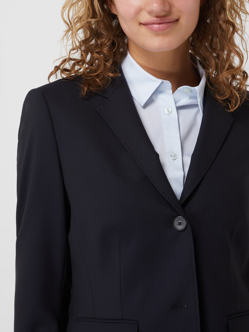 Blazer mit Stretch-Anteil in marineblau