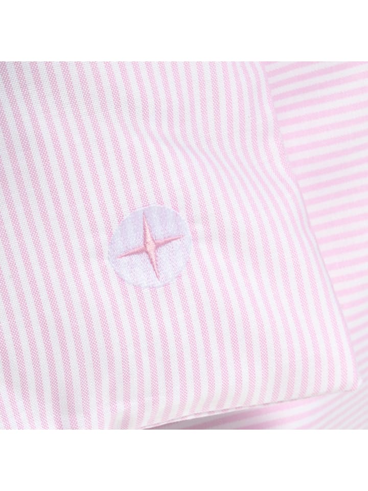 nordic coast company  Hochwertige Babybettwäsche in Rosa-Weiß 80x80 cm günstig kaufen 80x80 cm
