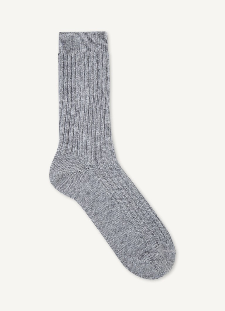MarcMarcs Socks in cashmere blend with ribbed structure