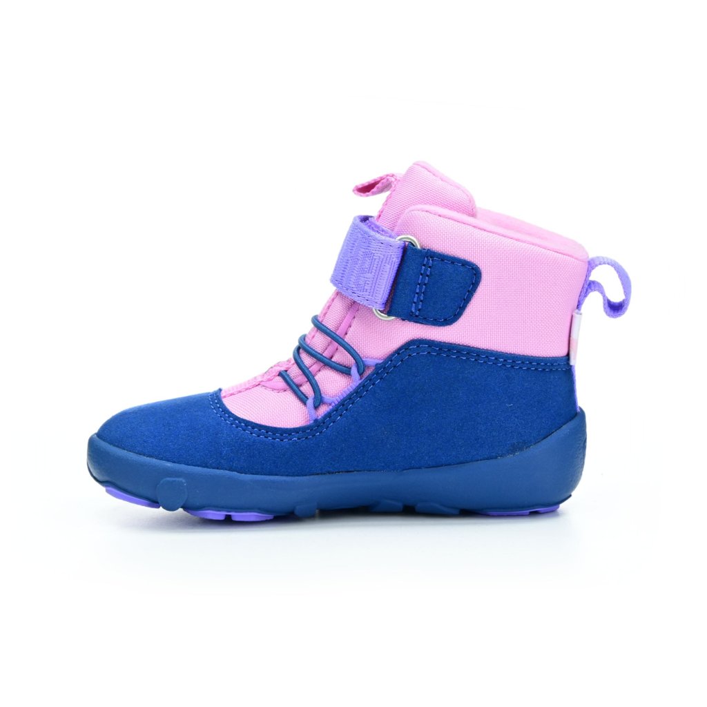 Affenzahn Lauflerner Vegan Warmy Einhorn Blau-Pink Winterbarfußschuhe