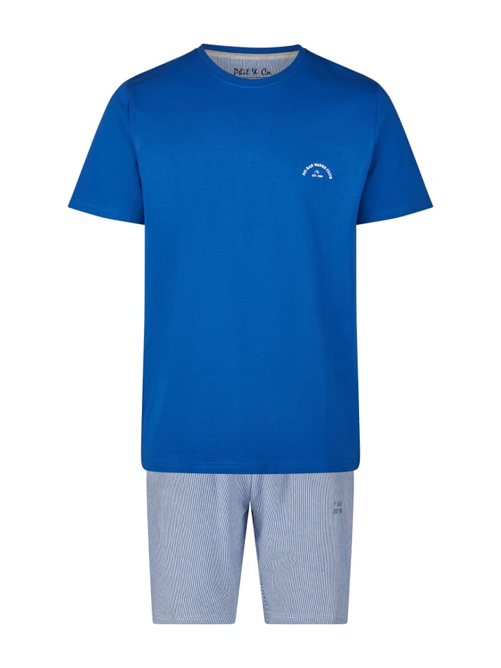 Phil & Co. Berlin  Pyjama Shorty in blau-weiß günstig kaufen