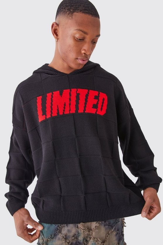 Strukturierter Oversize Hoodie mit Logo