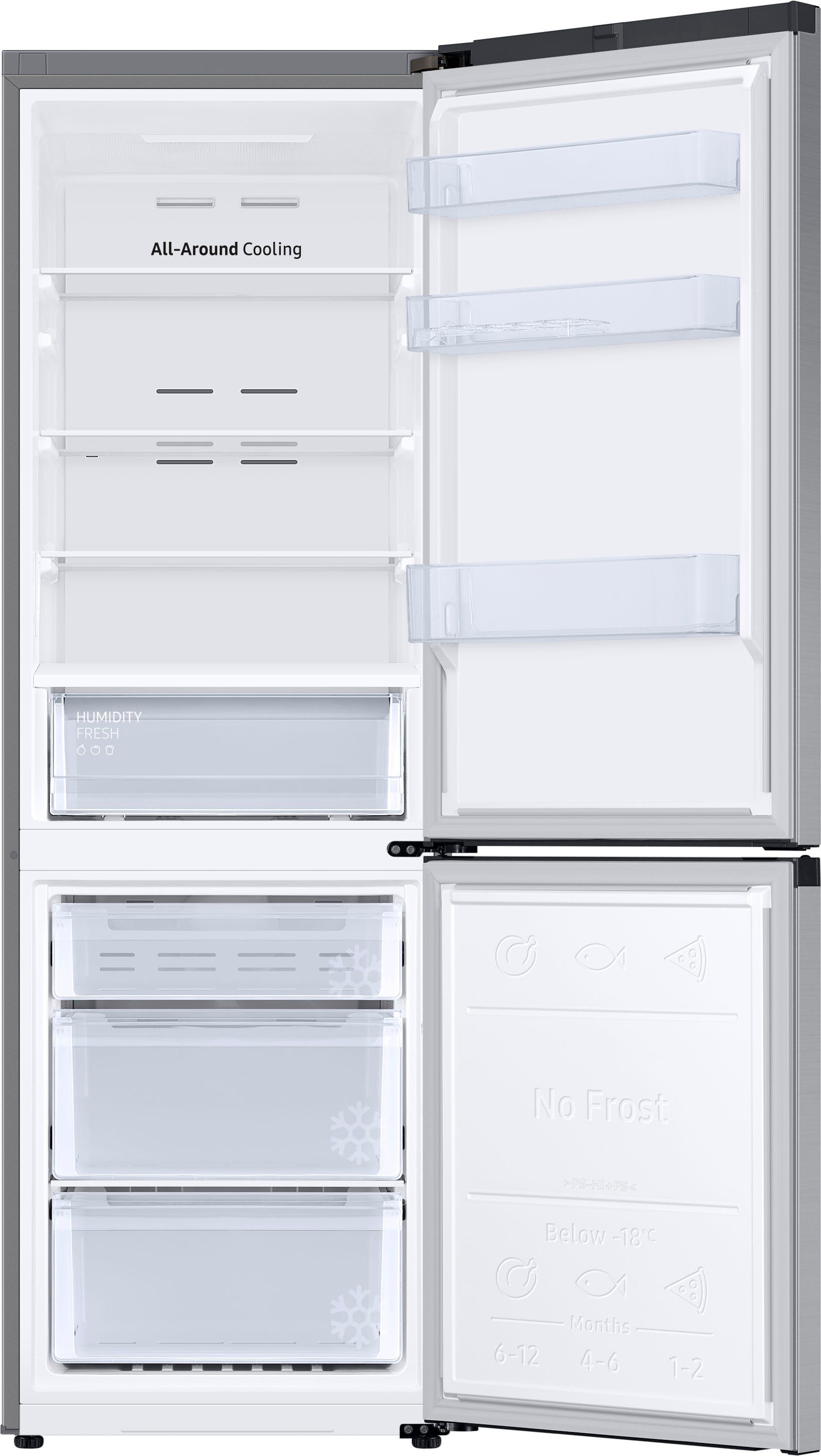 Samsung Kühl-/Gefrierkombination RL34T600CSA, 185,3 cm hoch, 59,5 cm breit