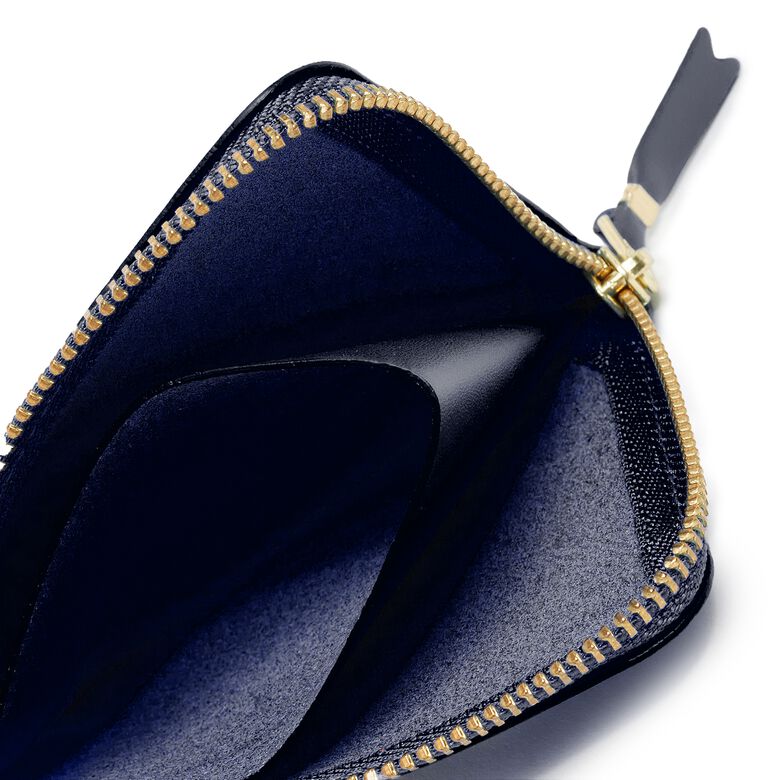 Comme des Garcons Wallet Classic Leather Line navy