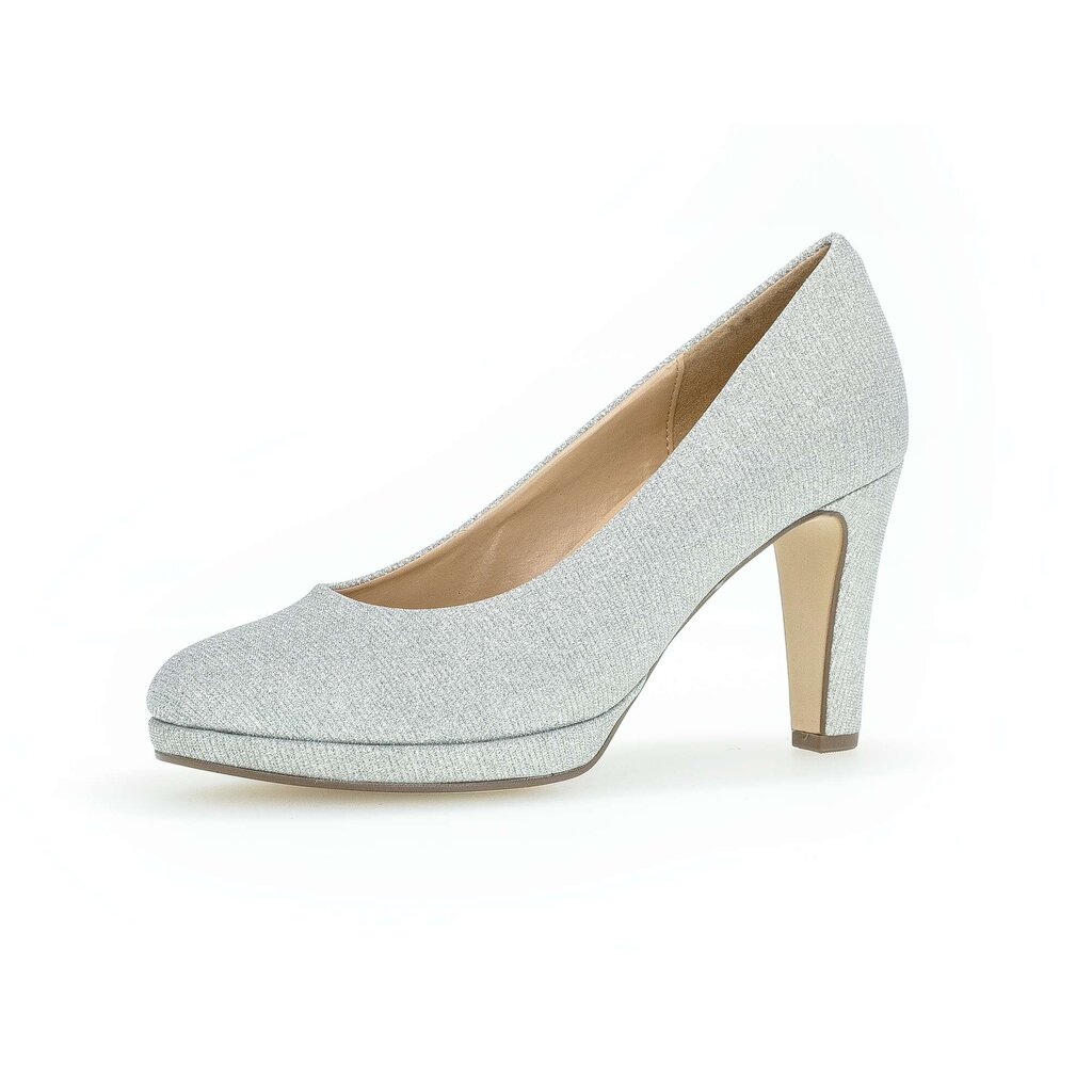 Gabor fashion Plateau Pumps silber