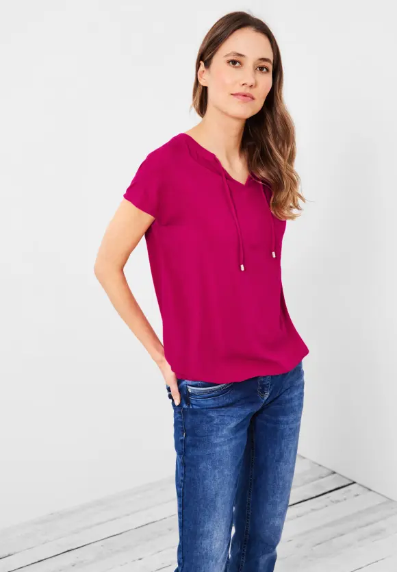 CECIL Bluse mit Tunikabändchen