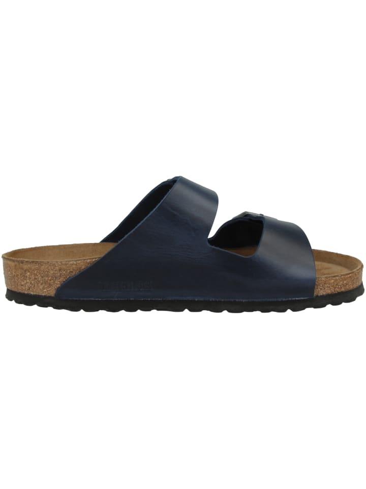 Birkenstock Sandale Arizona SFB Geöltes Nubukleder Weichbettung normal in blau günstig kaufen