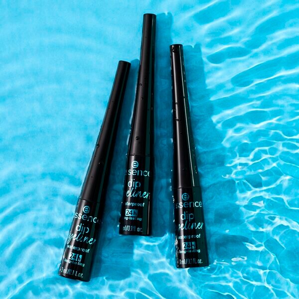 Delineador em gel Essence Waterproof 24h Long-lasting 01 Dip Eyeliner 3ml