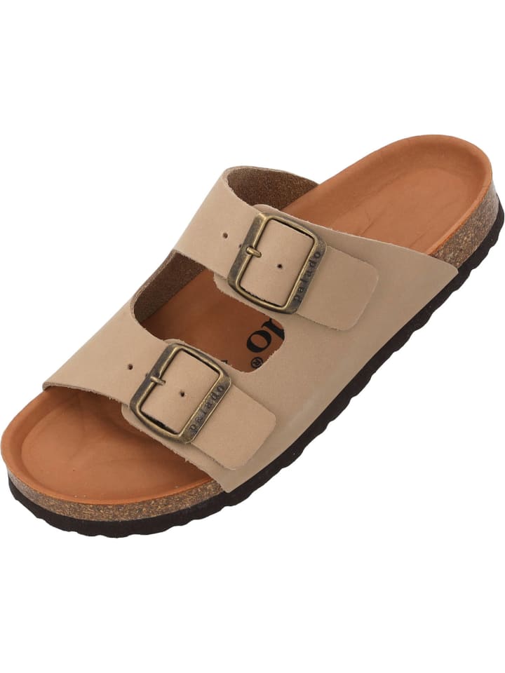 palado Pantoletten in taupe leder günstig kaufen