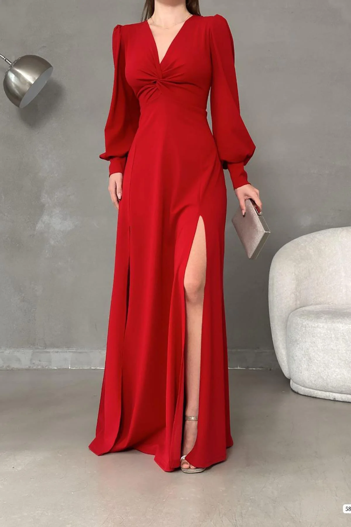 Deafox  Kleid - Rot - A-Linie