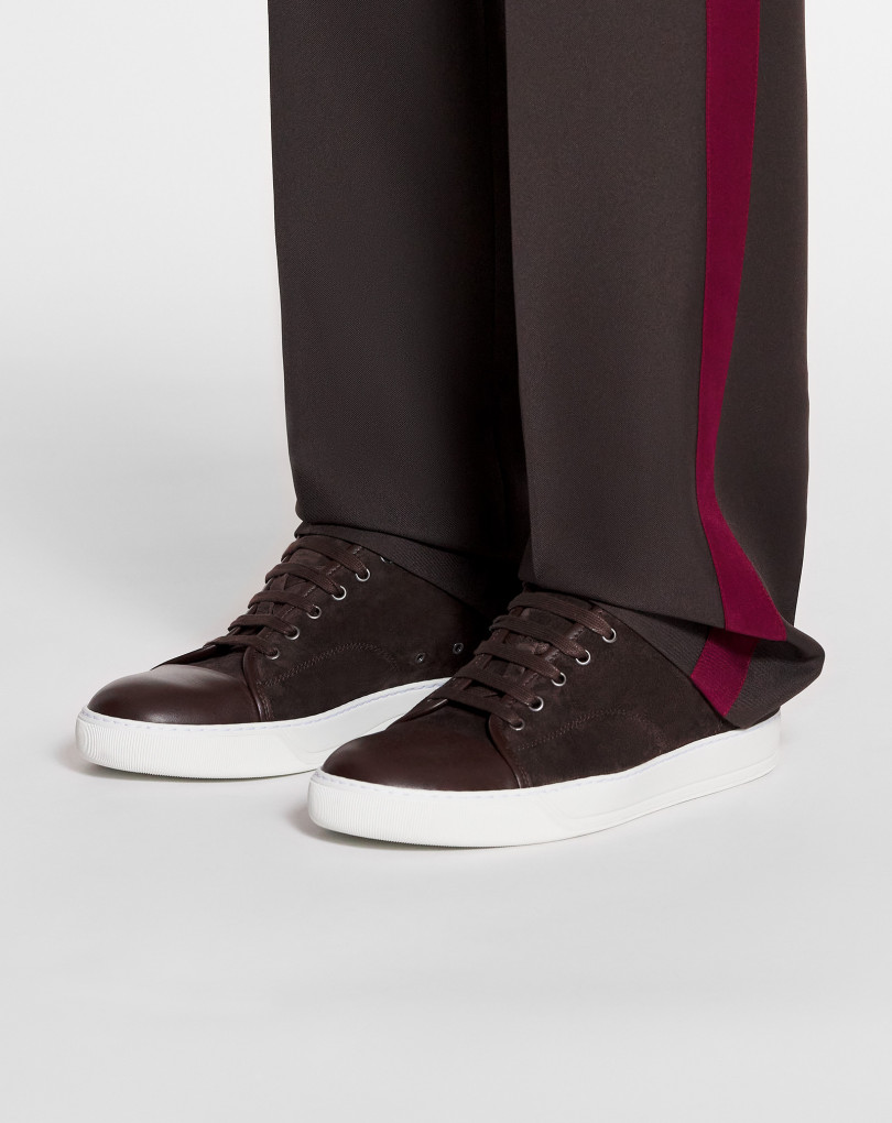 SNEAKERS DBB1 EN CUIR ET SUEDE