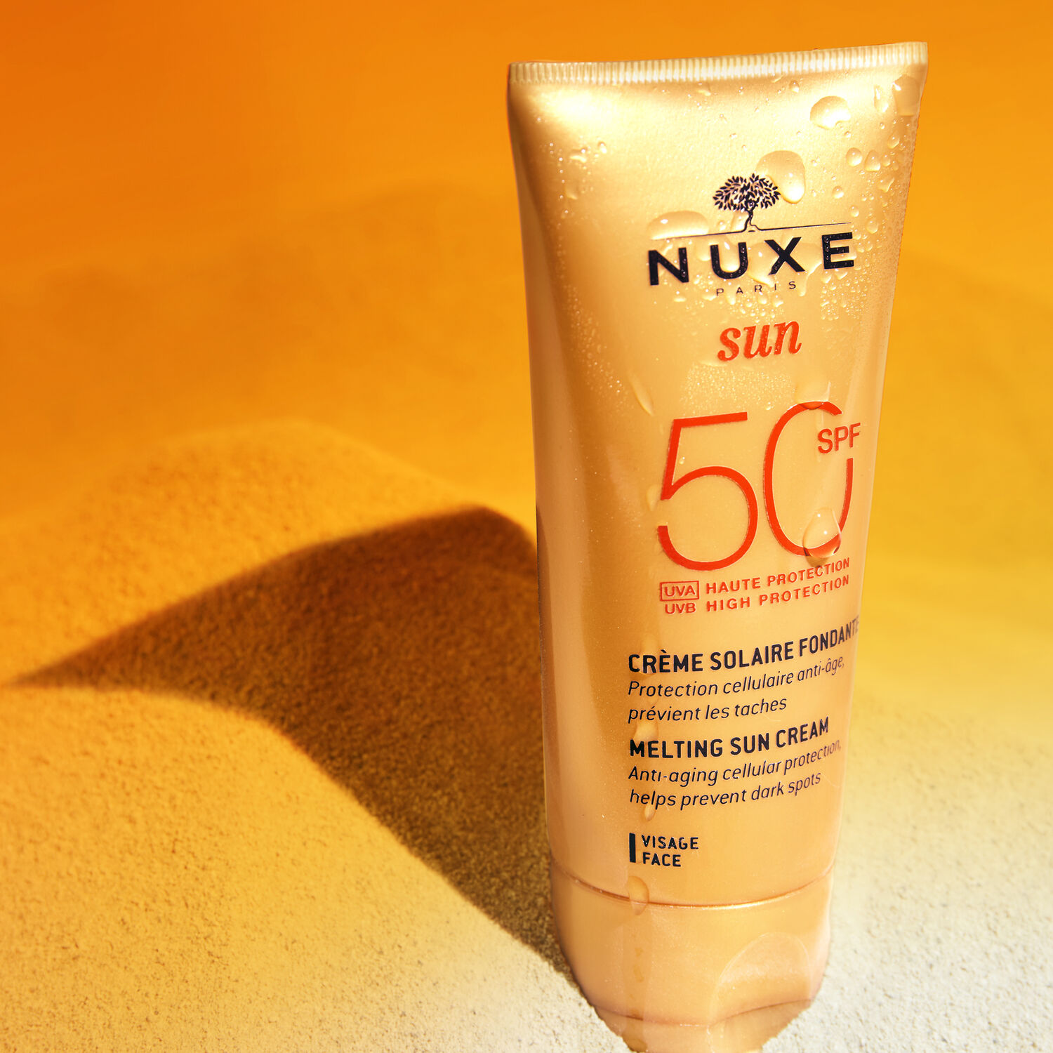 Nuxe Crème solaire visage fondante Haute Protection SPF50 Nuxe Sun - Tous types de peaux - 50ml