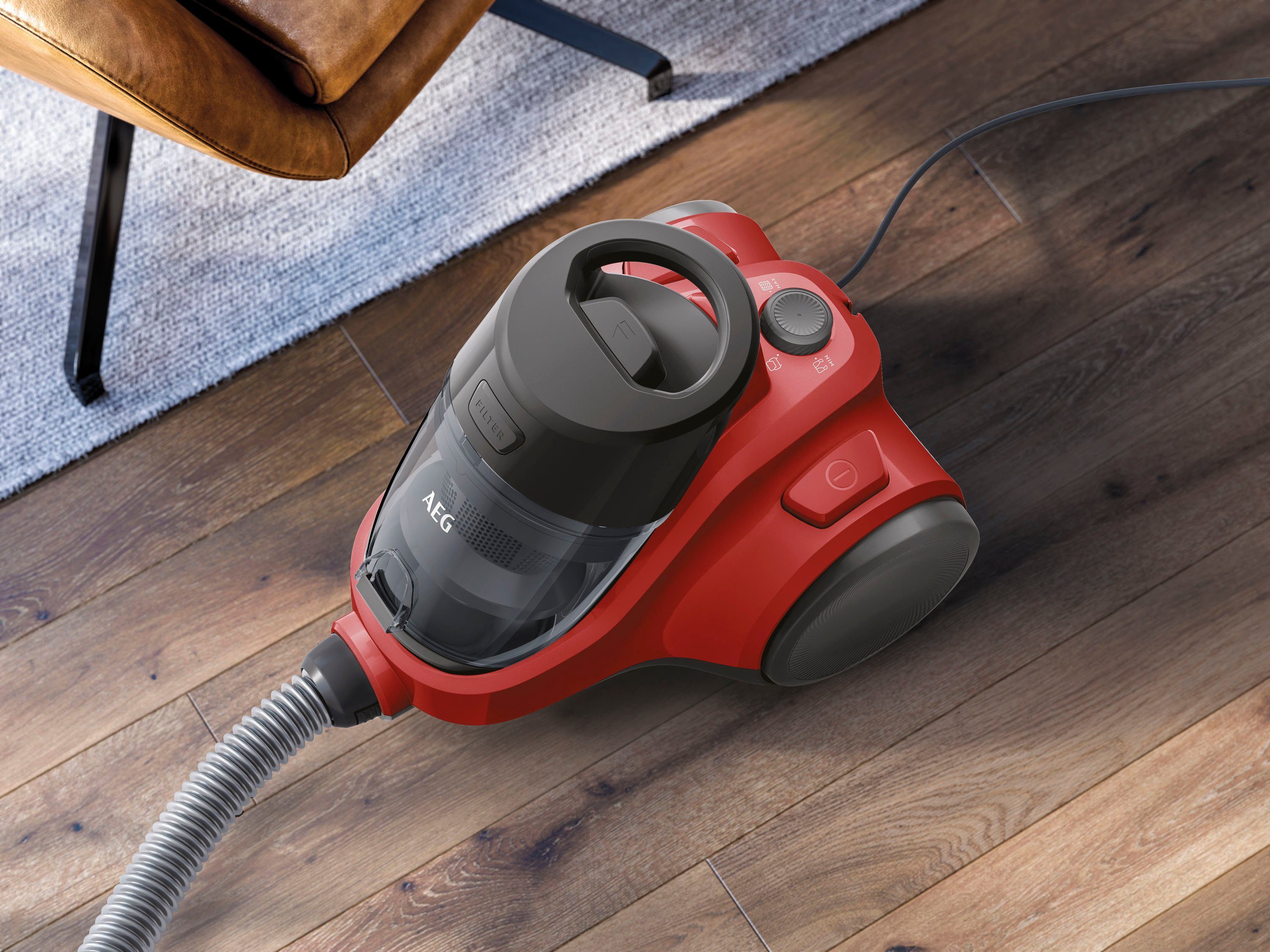 AEG Bodenstaubsauger LX5-2-ANIM, 750 W, beutellos, XXL 1,8l Staubbehälter