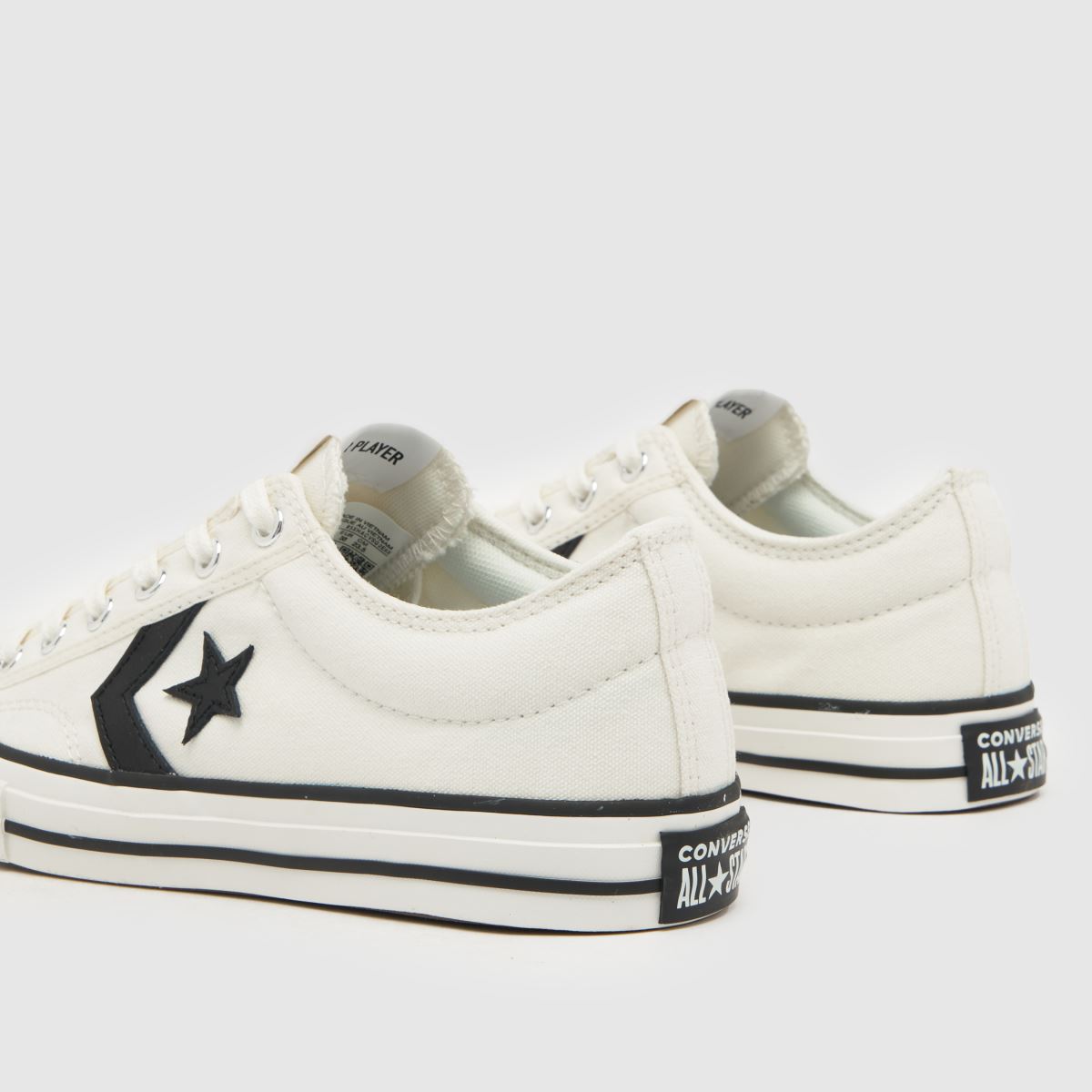 Converse vita och svarta Star Player 76 Pojkar Ungdomsskor