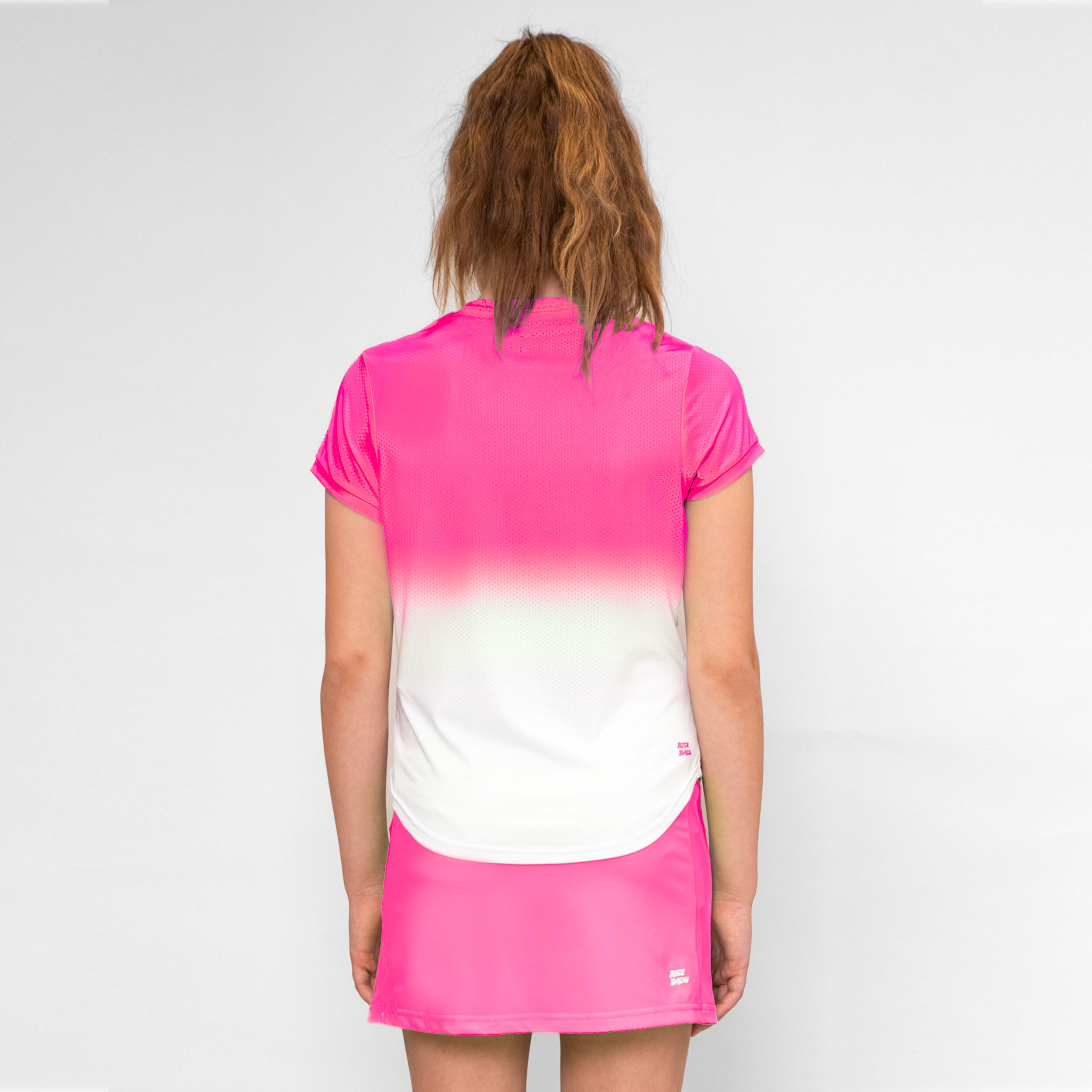 Crew Gradiant T-Shirt Mädchen - Pink, Weiß