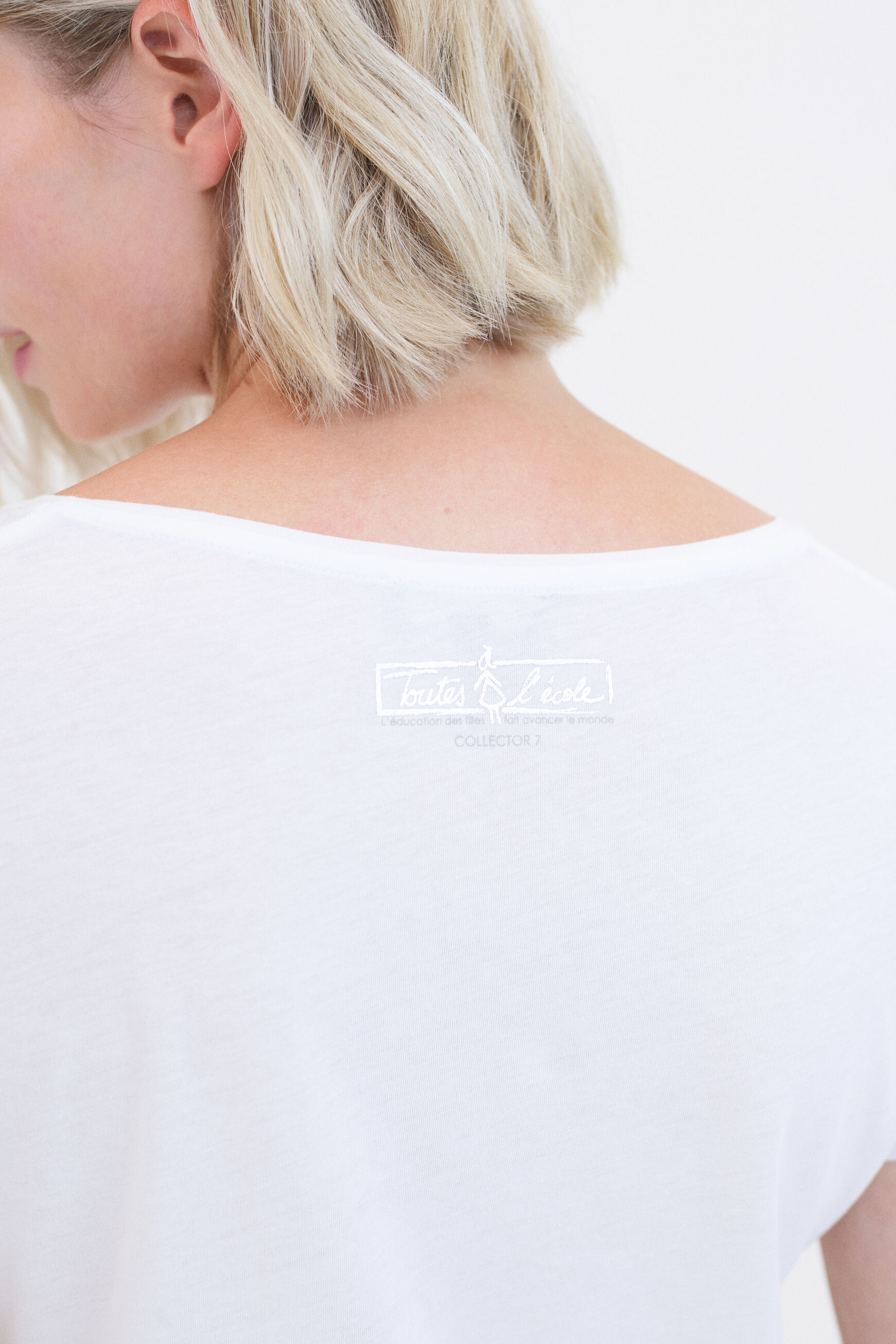 T-shirt Sheila blanc femme