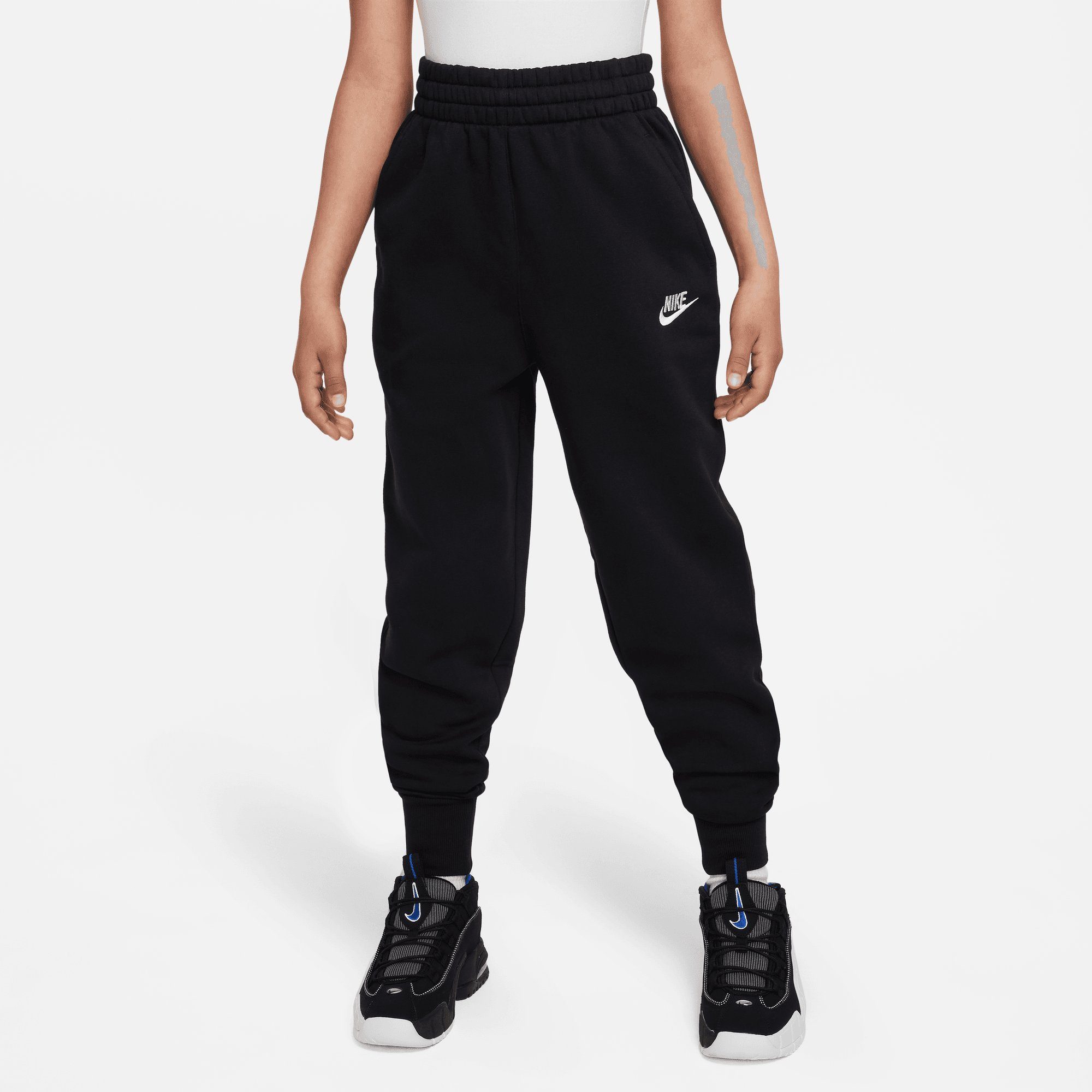 Nike Sportswear Jogginghose CLUB FLEECE BIG KIDS' (GIRLS) HIGH-WAISTED FITTED PANTS