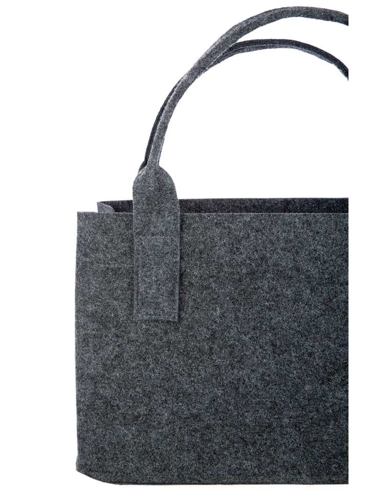 GMD Living Filztasche Katzenmotiv in Dunkelgrau günstig kaufen onesize