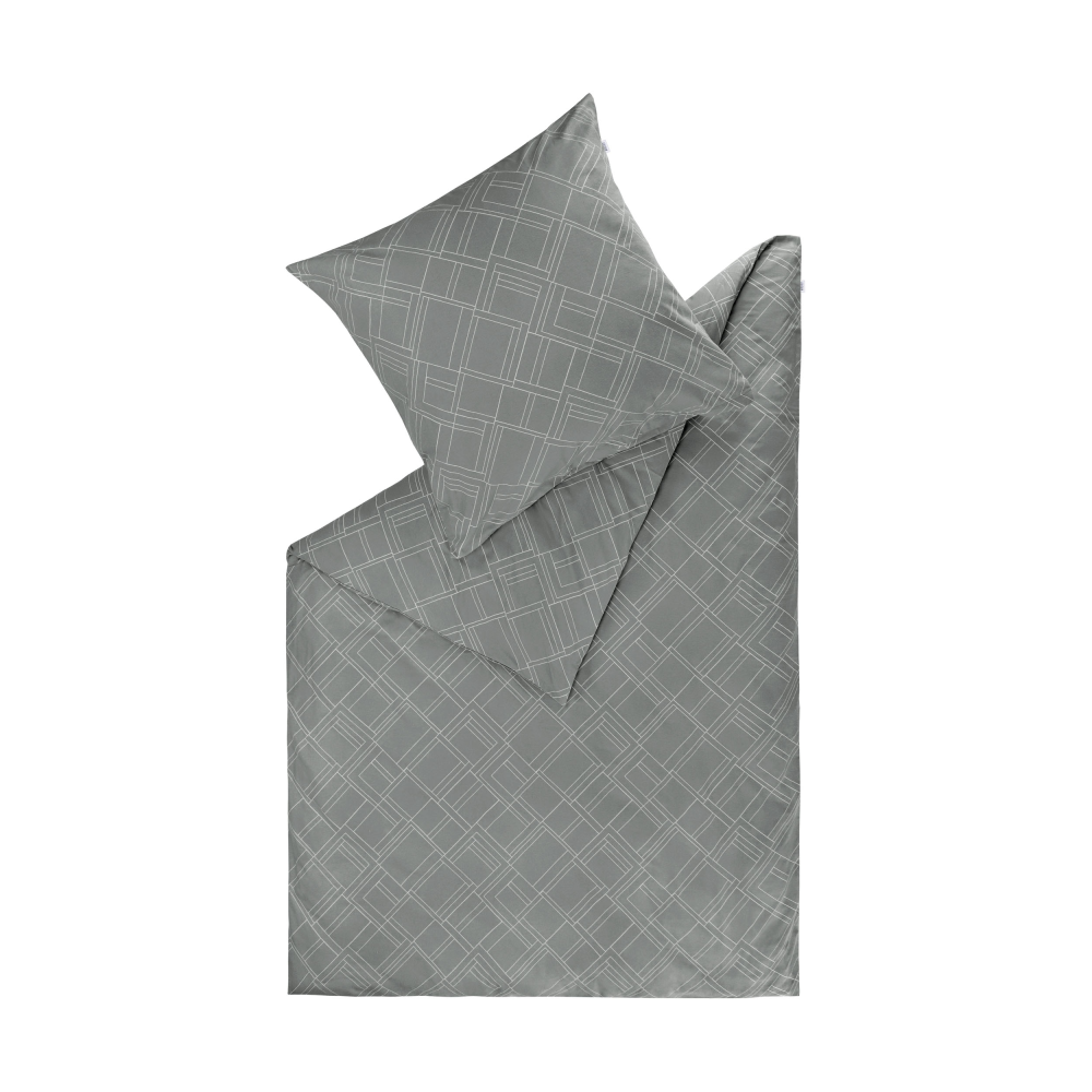 Bettwäsche Geometric anthrazit