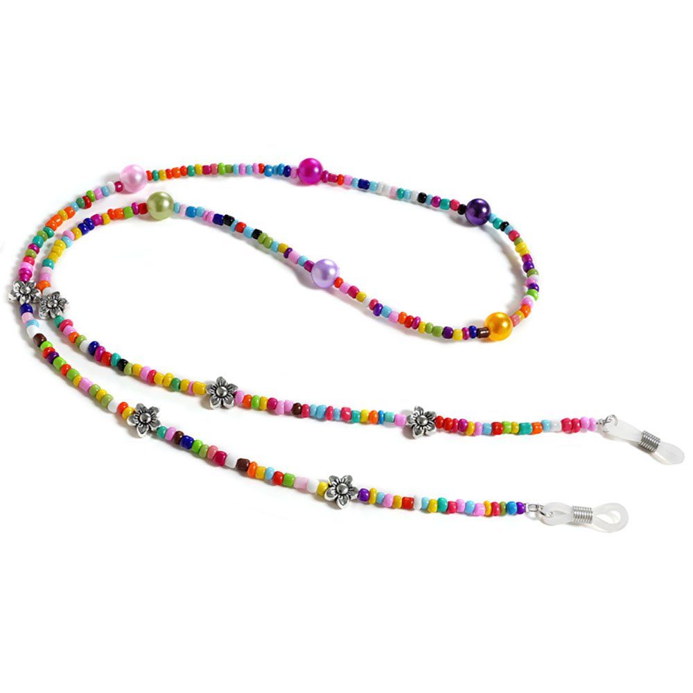 DRSEON Brillenkette 7 Chakren Stein Perlen Brillenkette, Kristall Edelstein