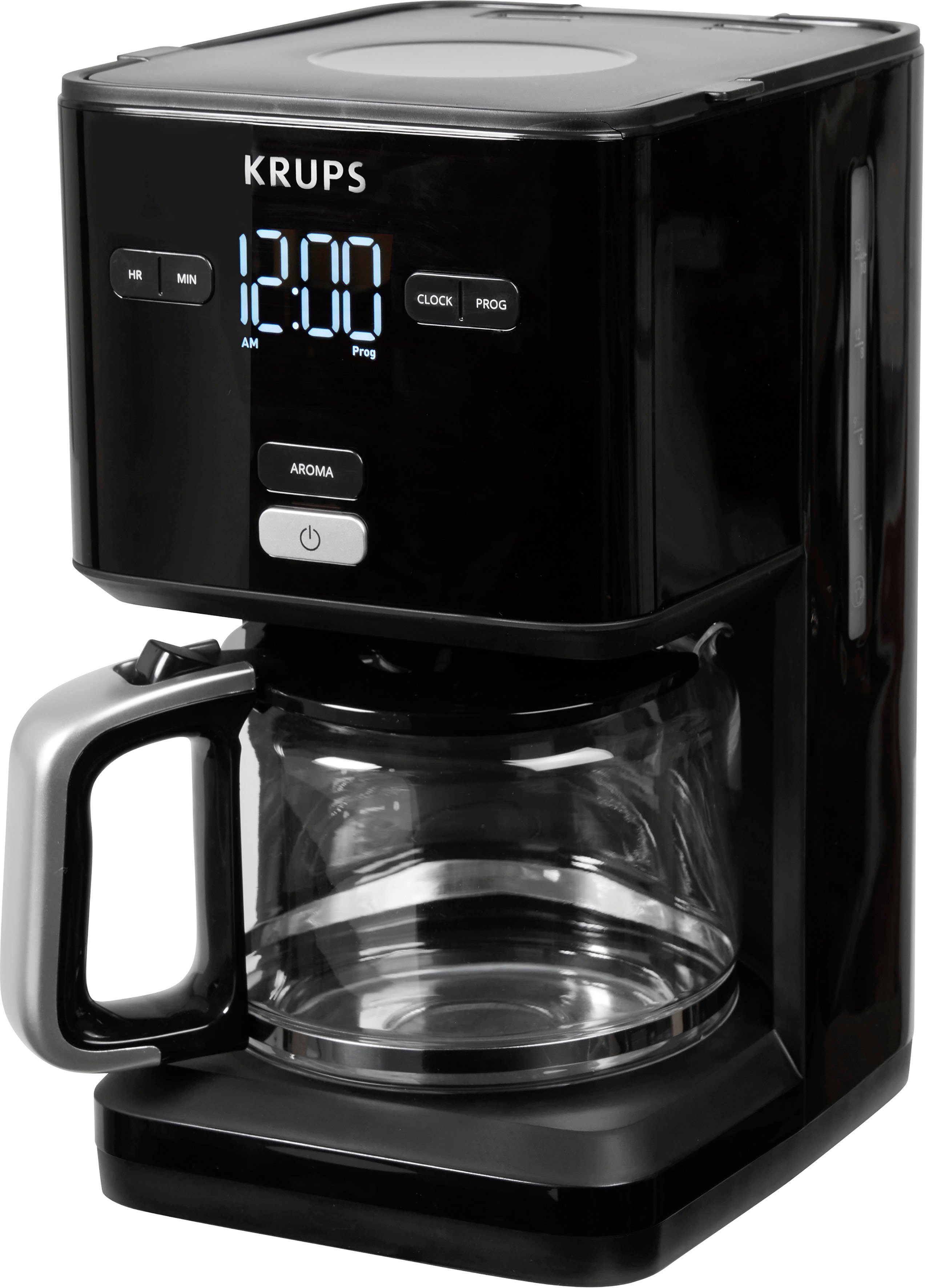 Krups Filterkaffeemaschine KM6008 Smart'n Light, 1,25l Kaffeekanne, 24-Std-Timer, automatische Abschaltung nach 30 Minuten