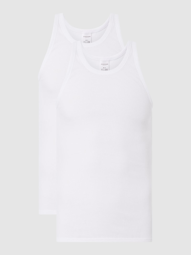 Tanktop aus Baumwolle im 2er-Pack in weiß