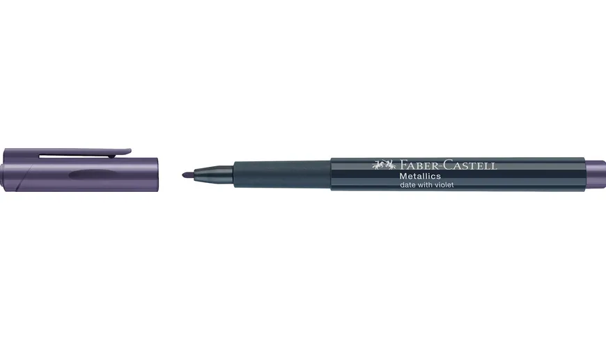 FABER-CASTELL Metallics Marker Farbe 136 date with violet