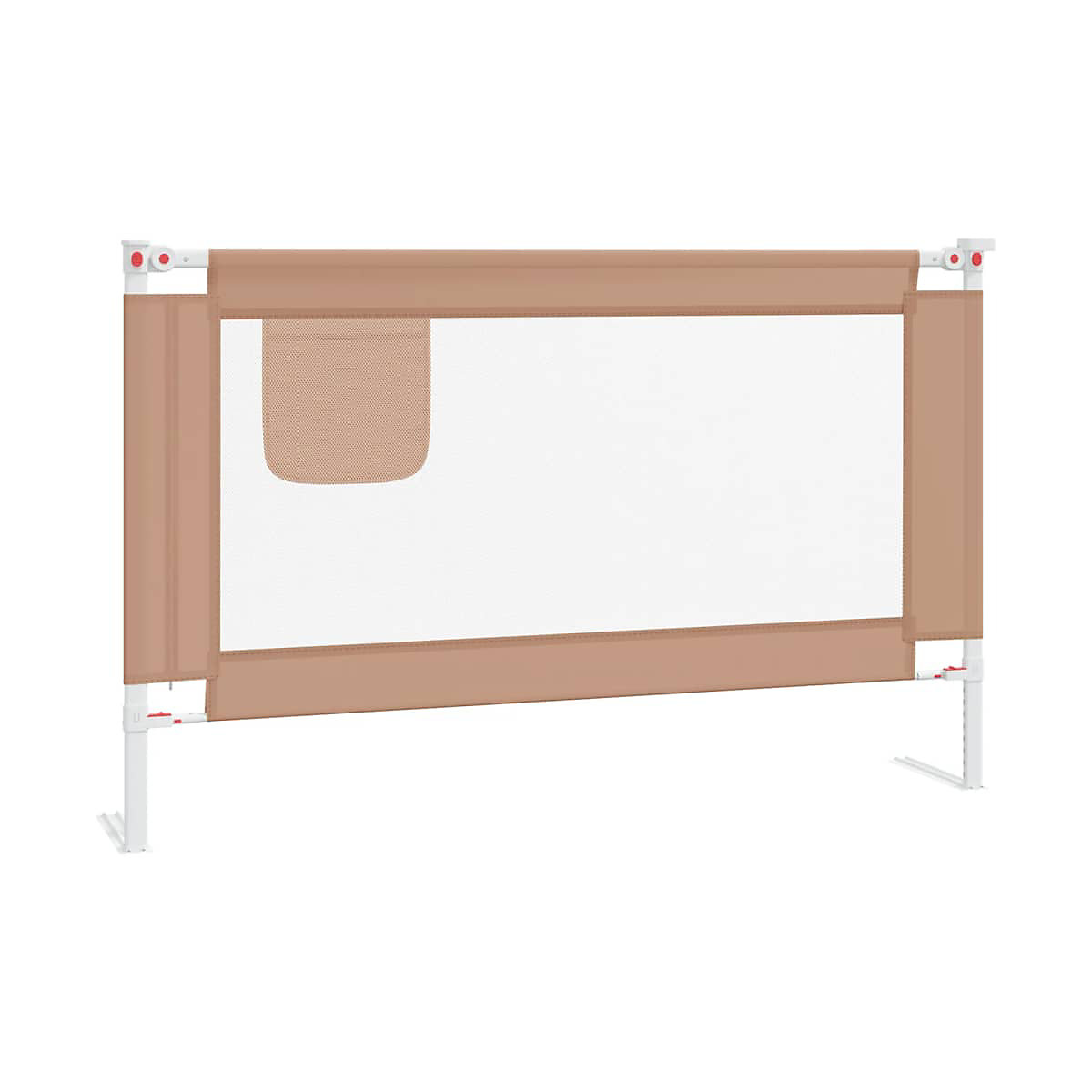 Kleinkind-Bettschutzgitter Taupe 120x25 cm Stoff