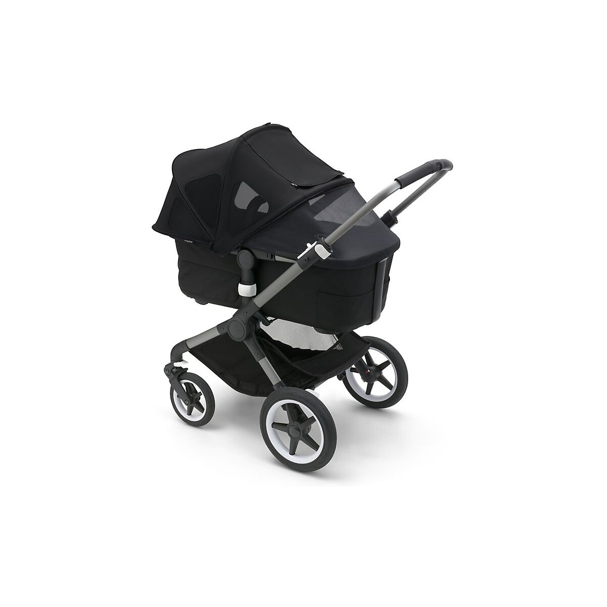 Bugaboo Fox/Cameleon3/Lynx Sonnendach mit Lüftungsfenstern Mitternachtsschwarz