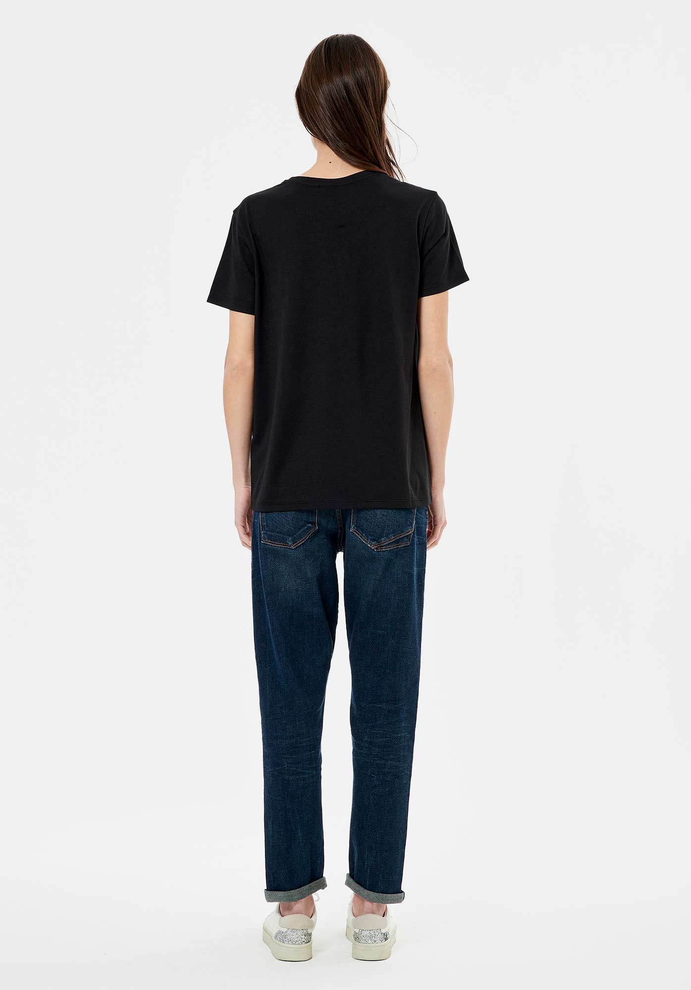 LEMIL  T-shirt noir Femme