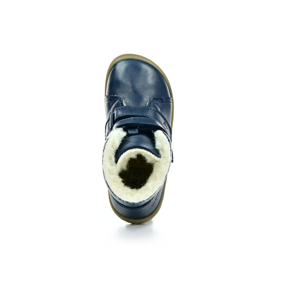 Lurchi Nik Nappa Navy Winterbarfußschuhe