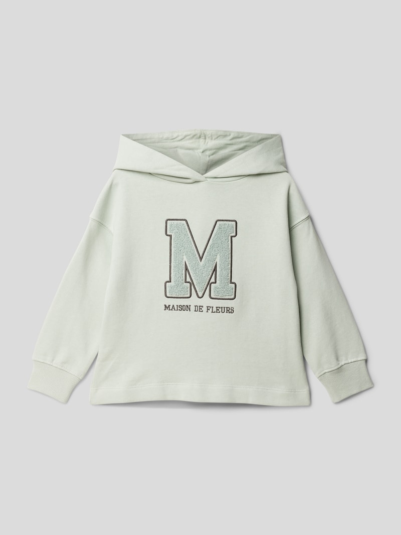 Sweatshirt mit Motiv-Stitching Modell 'maison' in mint