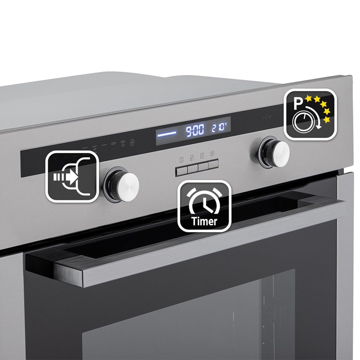 KKT KOLBE Backofen-Set KKT KOLBE Backofen und Induktionskochfeld SET80132FZ, mit 2-fach Teleskopauszug, 60cm Einbau-Backofen EB8013ED + 59cm Induktionskochfeld IND5901FZ