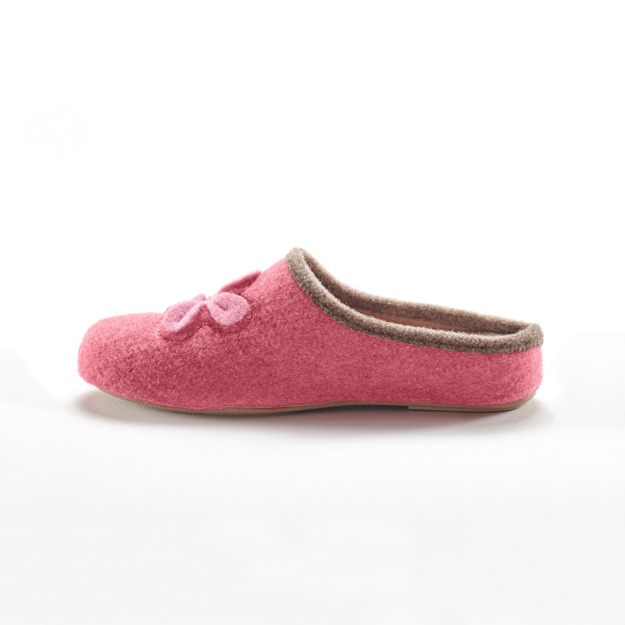 Chaussons mules fleur appliquée