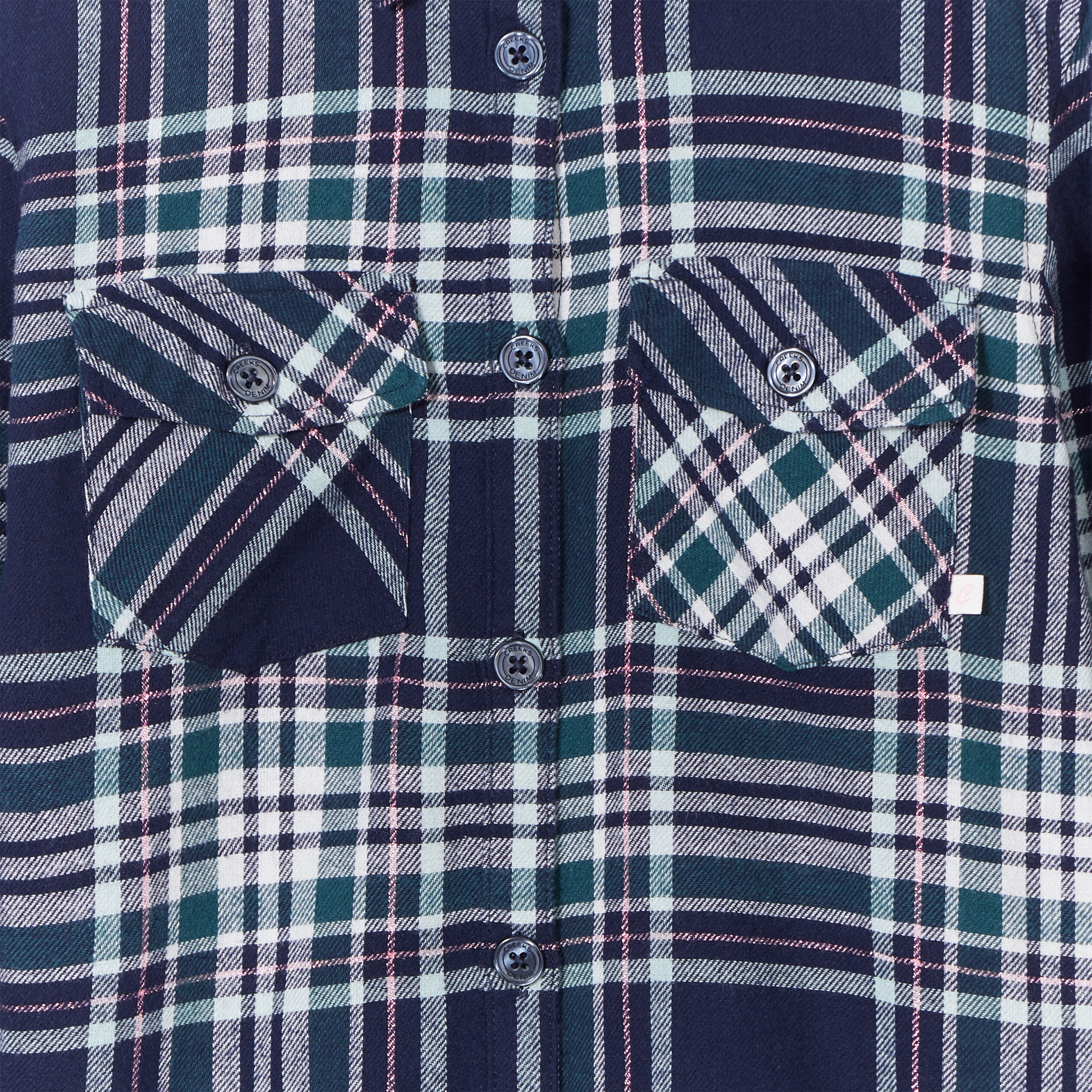 Chemise manches longues bleu marine fille | La Halle