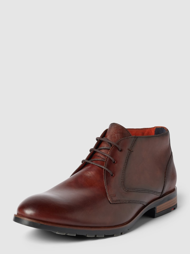 Schuhe aus Leder Modell 'JEFFREY' in dunkelbraun