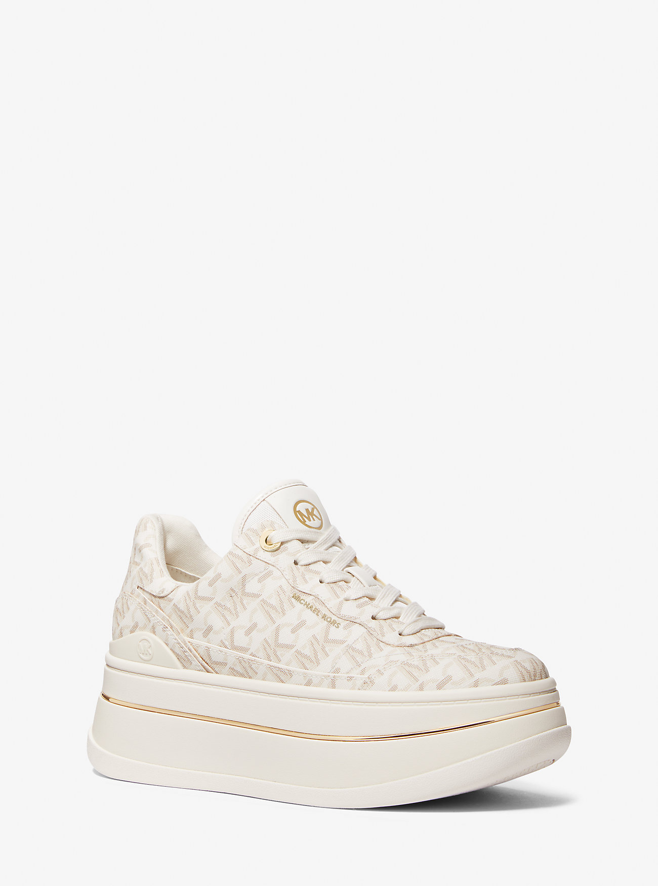 Hayes Empire Signature Logo Platform Sneaker - VANILLA