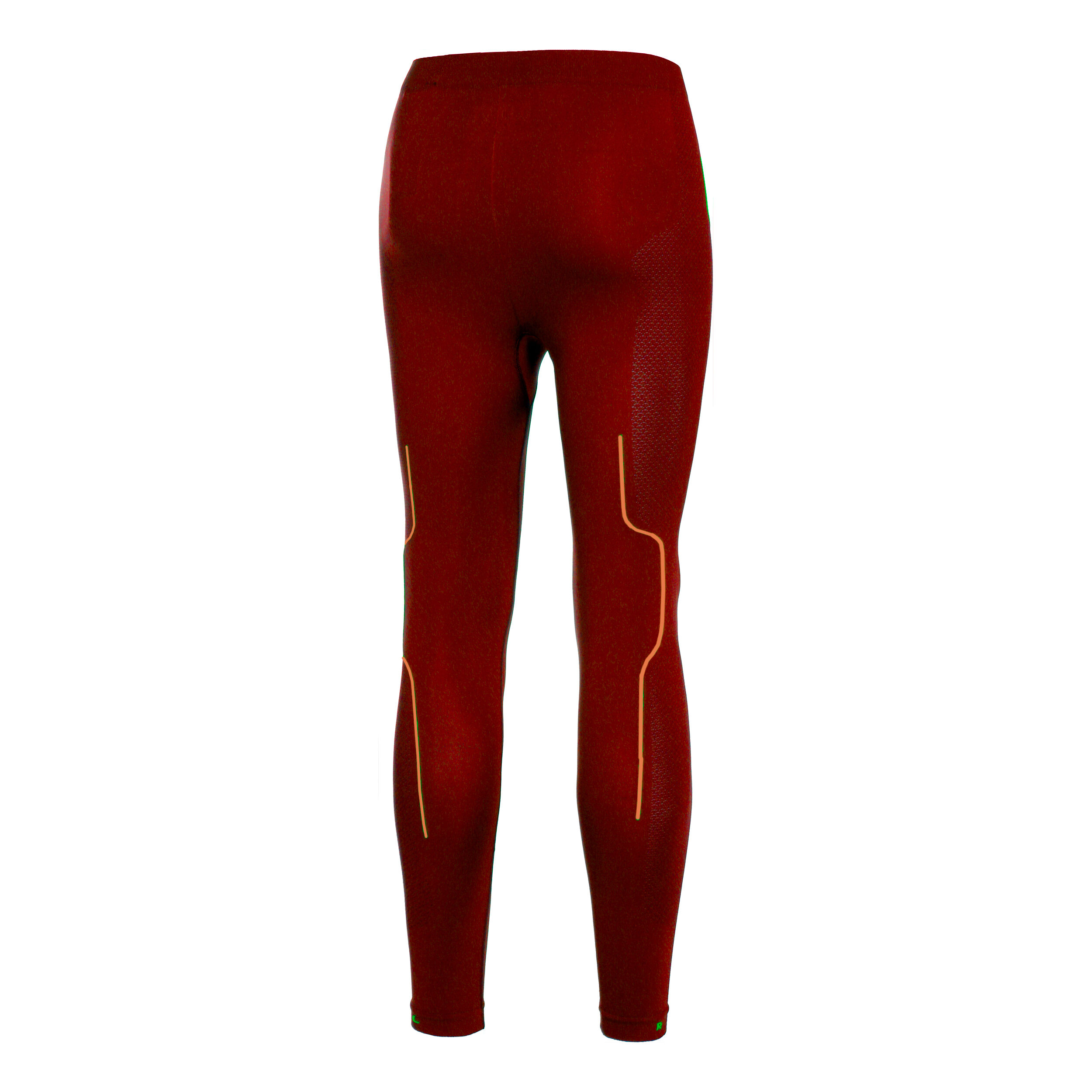 Long Tights Tight Damen - Rot, Orange