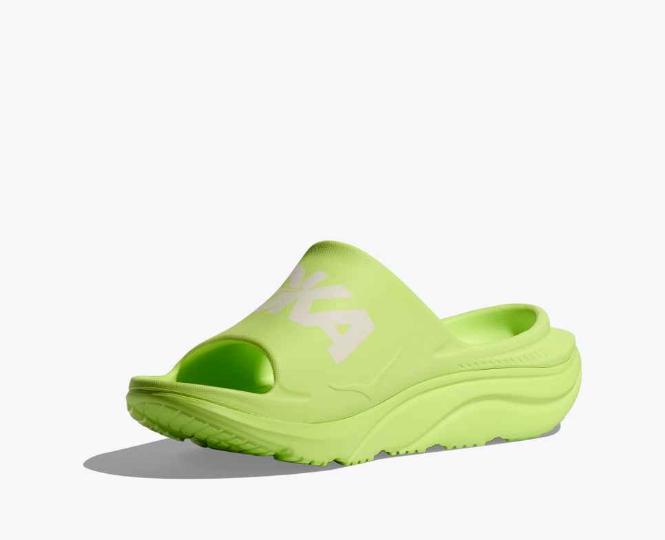 Ora Athletic Slide Lettuce / White