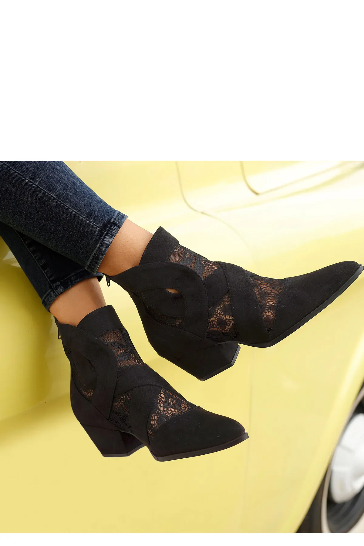 LASCANA  Stiefelette - Schwarz - Blockabsatz