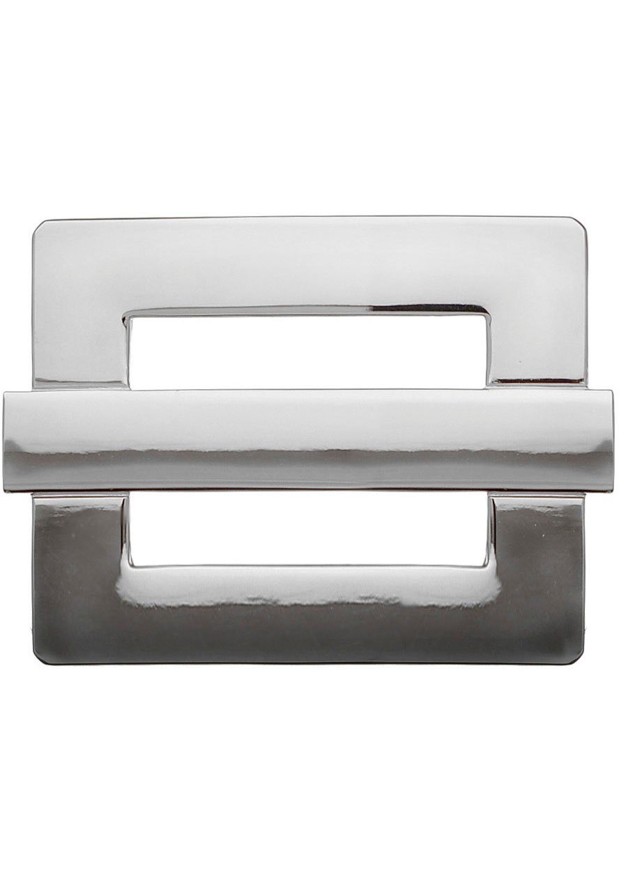 RETTUNGSRING by showroom 019° Gürtelschnalle Wechselschnalle Viereck Mit Steg Silber