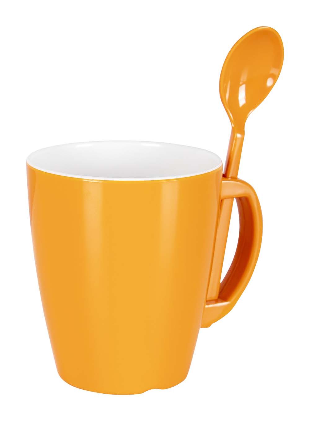 Gimex Colour Line Rainbow 4er-Set Becher mit Löffeln